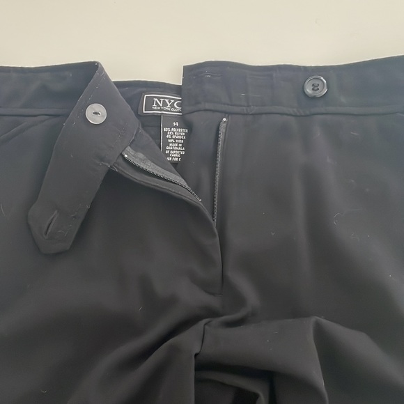 NYCC black Pleated Slacks- size 14 - Picture 7 of 9